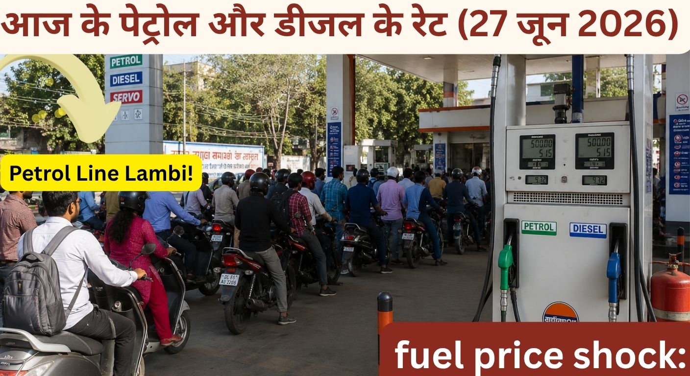 Petrol and Diesel Price Today 27 June 2026 in India — State Wise and City Wise List