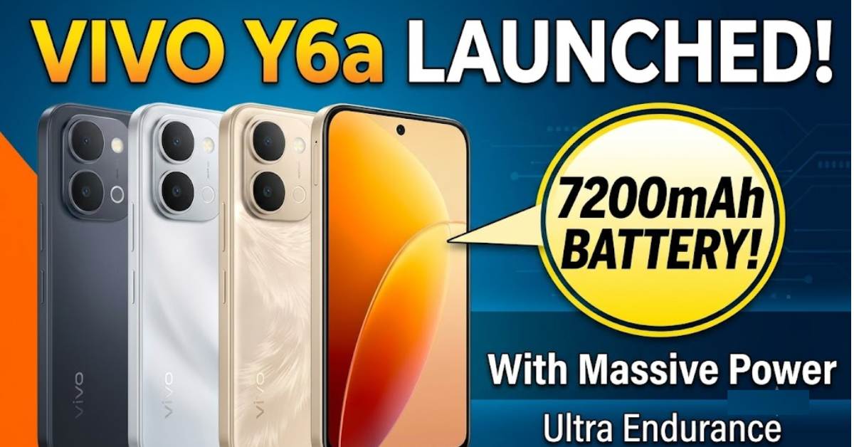Vivo Y6a Launched With 7200mAh Battery