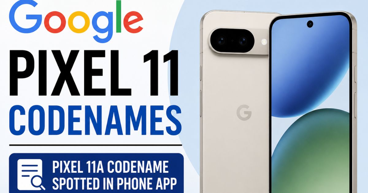 Google Pixel 11 codenames