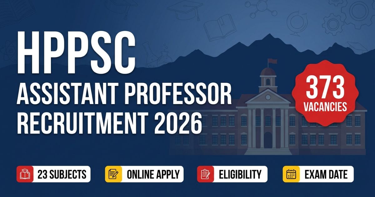 HPPSC Assistant Professor Vacancy 2026