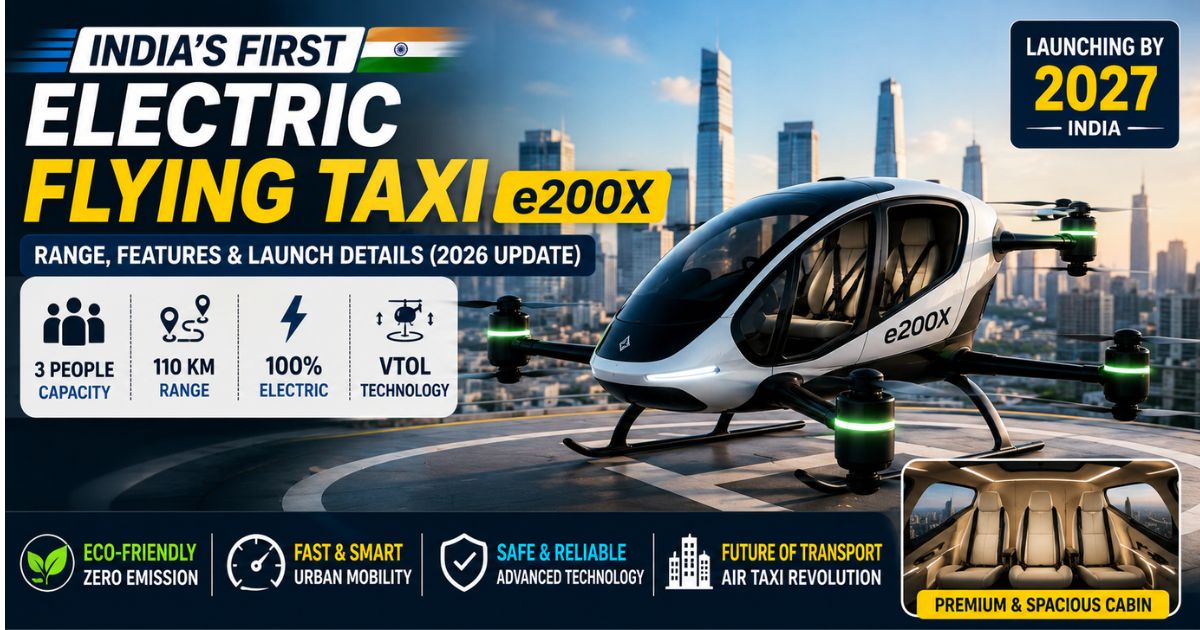 India’s First Electric Flying Taxi e200X