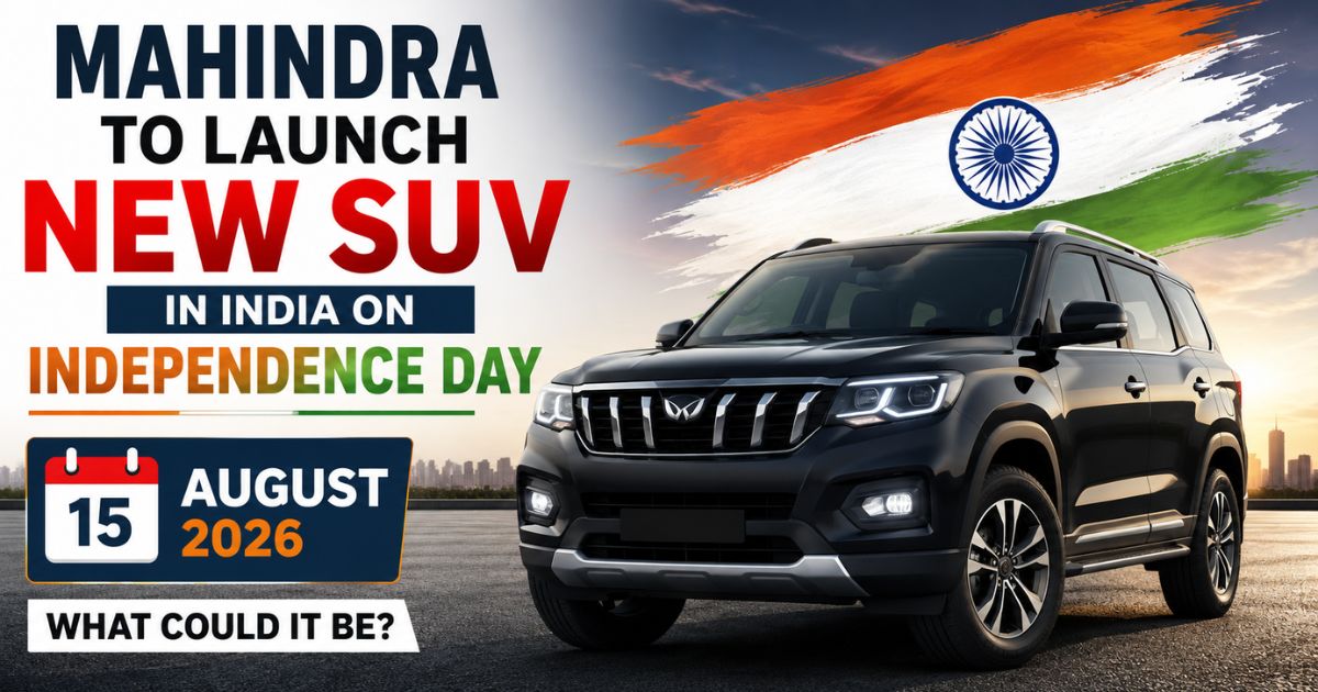 Mahindra To Launch New SUV In India On Independence Day