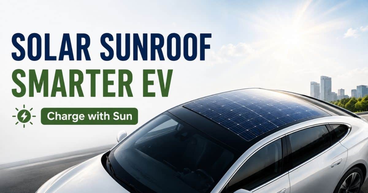 Solar Sunroof Electric Car