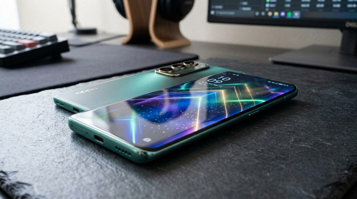 OPPO K14 Plus 5G smartphone with 8000mAh battery and curved display