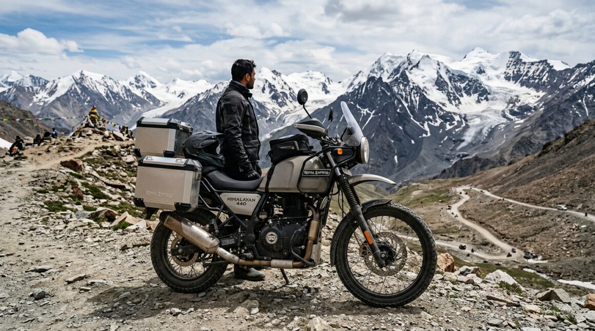 Royal Enfield Himalayan 440 adventure bike in Ladakh