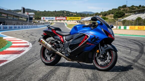 Suzuki Hayabusa Special Edition superbike in Pearl Vigor Blue