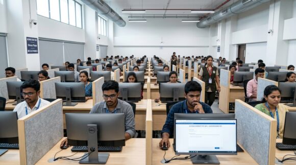 Nandan Nilekani high level committee presentation on AI secure computerized exam centers